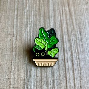 🔥BOGO! Kitty Planter Enamel Pin